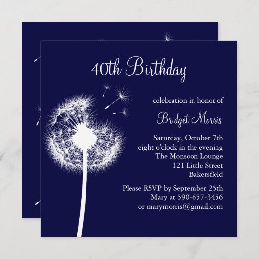 最高の願い! 招待状 (正面/裏面)