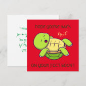 最高の願い – 足に戻る – すぐに元気になる サンキューカード (正面/裏面)