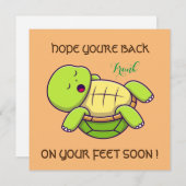 最高の願い – 足に戻る – すぐに元気になる サンキューカード (正面/裏面)