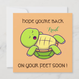 最高の願い – 足に戻る – すぐに元気になる サンキューカード