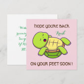 最高の願い – 足に戻る – すぐに元気になる サンキューカード (正面/裏面)