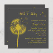 最高の願い！黄色 招待状 (正面/裏面)