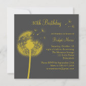 最高の願い！黄色 招待状 (正面)