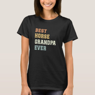 最高の馬のおじいちゃん 父の日 ジョーク 馬 Tシャツ