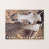 最高の馬のフォトギフト ジグソーパズル (横)