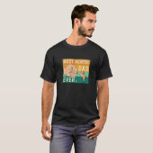 最高の馬の父はスタリオン牧場で乗馬する 父の日ギフト Tシャツ (正面フル)