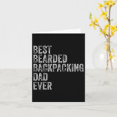 最高の髭パパ父の日 カード (黄色い花)