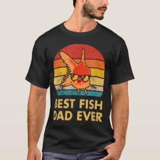 最高の魚パパ 金魚 Tシャツ