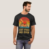 最高の魚パパ 金魚 Tシャツ (正面フル)