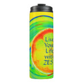 最高の鮮やかな柑橘類で人生をカラフル歩く タンブラー (正面)