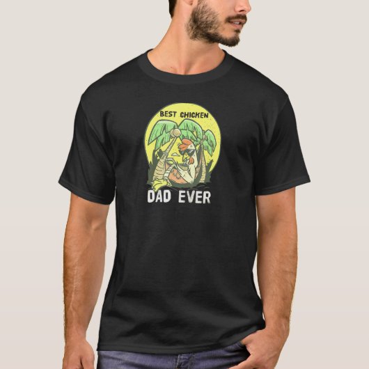 最高の鶏パパ & 衝撃のコリー Tシャツ (正面)