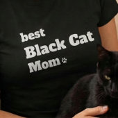 最高の黒猫のママTシャツ、猫好きへのギフト Tシャツ