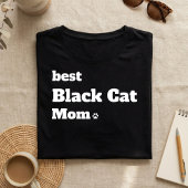 最高の黒猫のママTシャツ、猫好きへのギフト Tシャツ