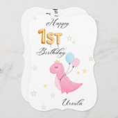 最高の1年ハッピーバースデーフラットカード (正面/裏面)