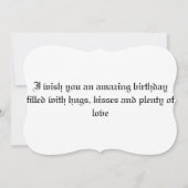 最高の1年ハッピーバースデーフラットカード (裏面)