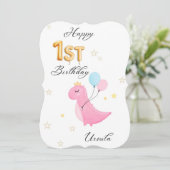 最高の1年ハッピーバースデーフラットカード (スタンド正面)