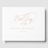 最高の1日を永遠に! エレガント ウェディング ゲストブック (正面)