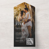 最高の1日を祝おう ウェディング フォト オールインワン招待状 (内側)