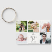 最高の10枚の写真コラージュ キーホルダー (裏面)