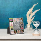 最高の12枚のコラージュ灰色の木の叔父 フォトプラーク (インサイチュ)