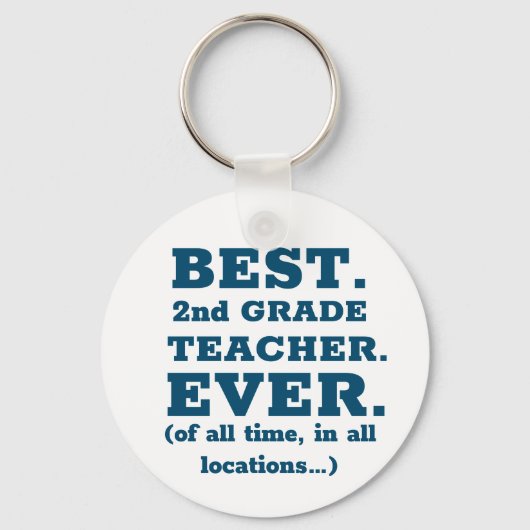 最高の2級先生 キーホルダー (正面)