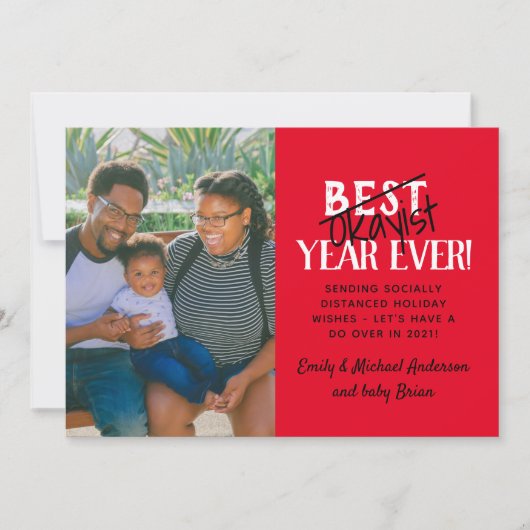 最高の2020年年生休日写真 シーズンカード (正面)