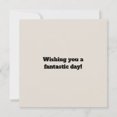 最高の3ファンキーフォトブラック誕生日 カード (裏面)