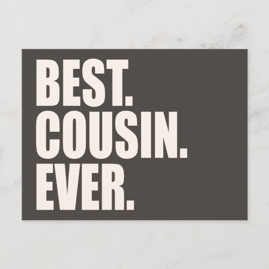 最高の.いとこだ。今まで。 ポストカード (正面)