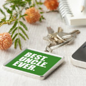 最高の.おじさん。今まで。(グリーン) キーホルダー (側面)