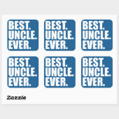 最高の.おじさん。今まで。(ブルー) スクエアシール (シート)