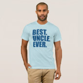 最高の.おじさん。今まで。(ブルー) Tシャツ (正面フル)