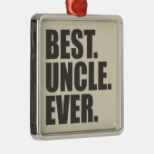 最高の.おじさん。今まで。 メタルオーナメント (右)