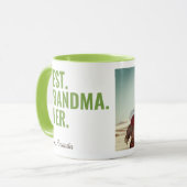 最高の.おばあちゃん。今まで。母の日フォトマグカップ マグカップ (正面左)