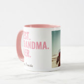 最高の.おばあちゃん。今まで。母の日フォトマグカップ マグカップ (正面左)