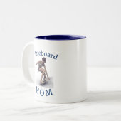 最高の「スケートボードMOM」も今まで！母の日 ツートーンマグカップ (正面左)