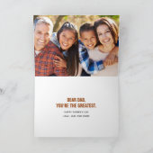 最高の.パパ今まで。父の日の写真カード カード (内部)