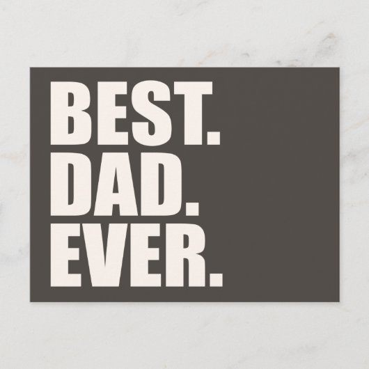 最高の.パパ。今まで。 ポストカード (正面)