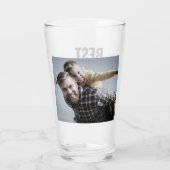 最高の.パパ。今まで。父の日の写真 タンブラーグラス (裏面)