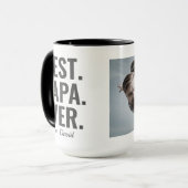 最高の.パパ。今まで。父の日の写真 マグカップ (正面左)