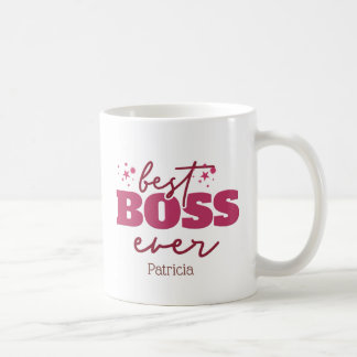 最高の・パーソナライズされたピンク文字 コーヒーマグカップ
