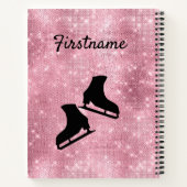 最高の – ピンクきらめく姿スケートで滑る ノートブック (裏面)