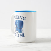 最高の"ボクシングの母"今まで！母の日 ツートーンマグカップ (正面左)