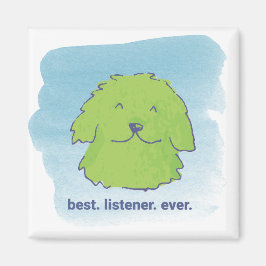 最高の.リスナー。今まで。四角磁石 マグネット