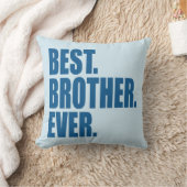 最高の.兄さん。今まで。(ブルー) クッション (ブランケット)