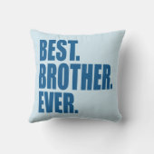 最高の.兄さん。今まで。(ブルー) クッション (裏面)