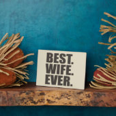 最高の.奥さん。今まで。 フォトプラーク (側面)