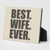 最高の.奥さん。今まで。 フォトプラーク (側面)