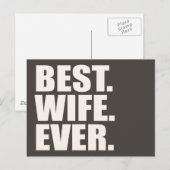 最高の.奥さん。今まで。 ポストカード (正面/裏面)