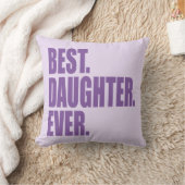 最高の.娘さん。今まで。(パープル) クッション (ブランケット)