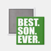 最高の.息子。今まで。(グリーン) マグネット (正面/裏面)